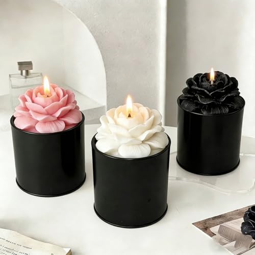 12 Pack 10 oz Black Metal Candle Tins with Lids – Double-Sided Black Finish Round Containers for DIY Candle Making, Storage & Small Business Use