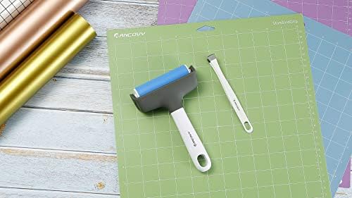 Brayer Roller & Mat Remover Tool Tweezers Set for Cricut/Silhouette/Brother and T-Shirts Heat Transfer Projects Printing Making