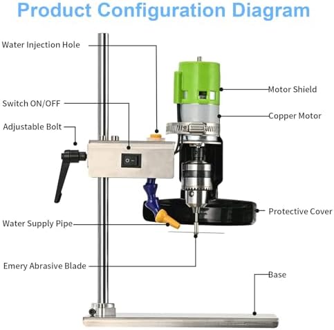 Bottle Cutter, Electric Glass Bottle Cutting Machine with 3 Pcs Emery Abrasive Blade, Wine Bottle Cutting Tool Kit for DIY Projects Round/Square/Irregular Glass or Ceramic Bottles