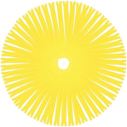 Mandala Crafts 85 PCs Yellow Assorted Lengths Nylon Zippers for Sewing