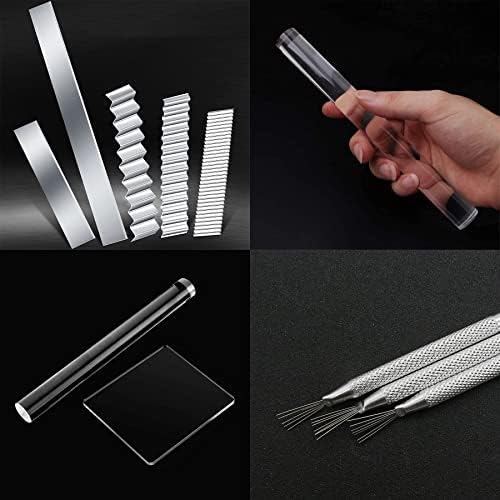 Yayatty 19 PCS Polymer Clay Tools, Acrylic Clay Roller, Acrylic Sheet, Clay Slicer Blade, Round Polymer Clay Cutters with Clay DIY Tool for Clay DIY