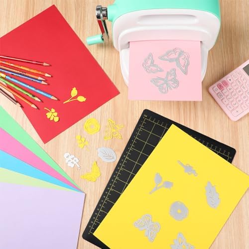 Copkim 2 Pcs 9''W 12.5''L Magnetic Cutting Shim Grid Magnetic Shim Embossing Machine Die Pads Black Sheet Die Cutting Machine Accessories