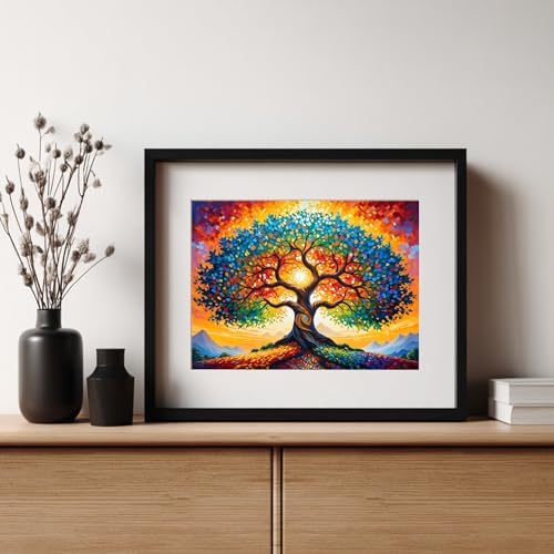 XTCIXAL Diamond Art Kits for Adults, Tree Diamond Painting, 12x16 Inch
