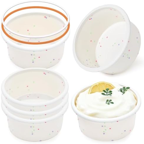 4 Inch Silicone Round Cake Pans, Cream