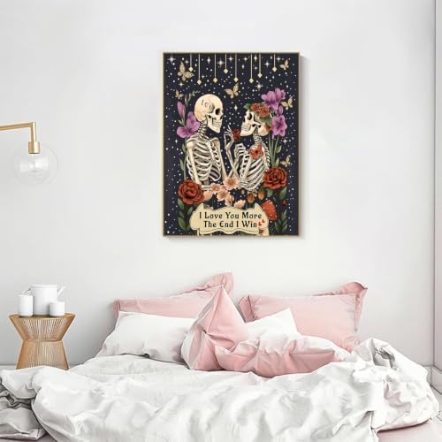 KICHANG Skull Diamond Art Kits for Adult Diamond Painting Kit for Beginner