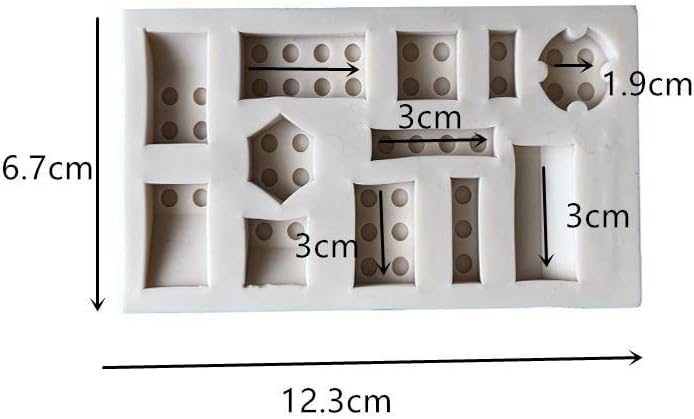 3pcs Building Bricks Robots Silicone Molds for DIY Candy Making Tools | Fondant Chocolate Mold Desserts Ice Cube Gum Clay Biscuit Plaster Resin Cupcake Topper Cake Border Decor Moulds