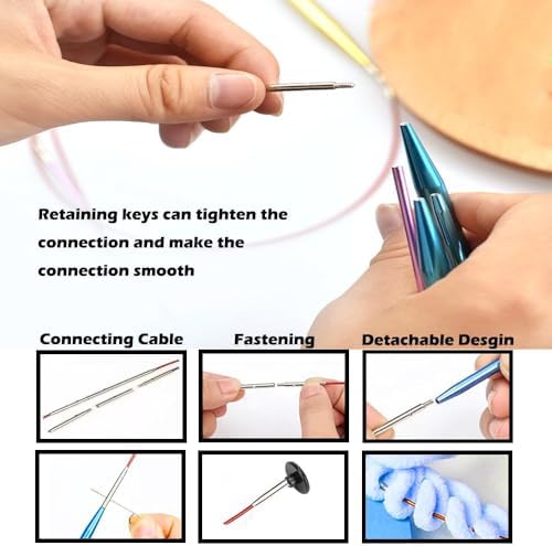 Yarniss 13 Pairs Circular Knitting Needle Set with Cable 3.0~10.0mm