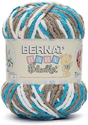 Bernat Baby Blanket BB Little Royales Yarn - 3 Pack of 10.5oz/300g - Polyester - #6 Super Bulky - 220 Yards - Knitting/Crochet