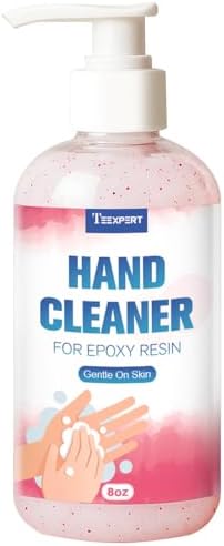 Teexpert Resin Remover Gel 8OZ Hand Cleaner For Epoxy Resin All-Natural Gentle & Moisturizing Hand Cleanser Ideal for Removing Uncured Resins Molds Tools