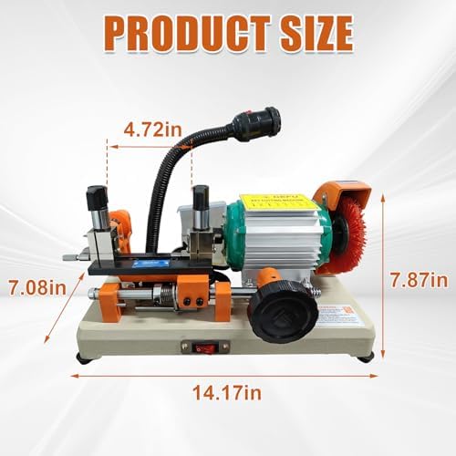 Cutting Machine, 110V Upgraded Horizontal Cutter with Brush | Professional Metal Cutting Machine, Ideal for Hardware Store Use