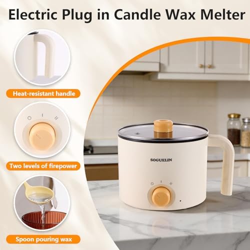 SOGUELIN Wax Melting Pot with Thermometer