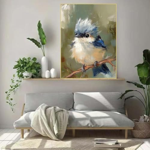 WUDWL Blue Bird Diamond Art Kits for Adult Diamond Painting Kits for Adults