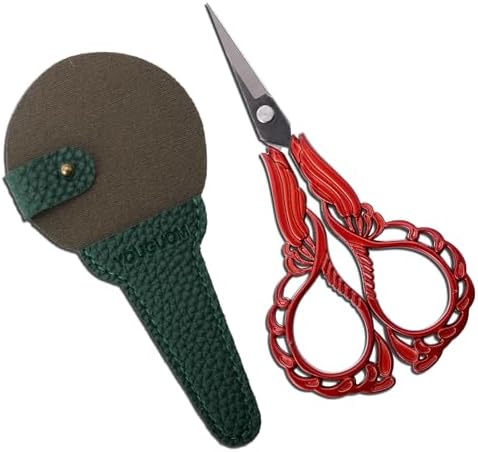 YOUGUOM Small Sewing Scissors, Little Embroidery Shears with Cover
