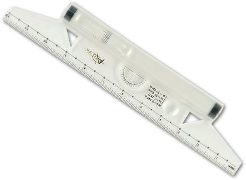 Acurit Rolling Ruler - A Must Have 4-in-1 Tool for Any Artist, Perfect for Illustrations, Drawings, Measurements, Line and Angle Drawing, & More! - Single