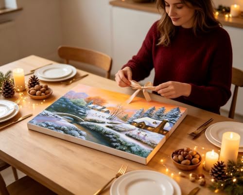 LCOZX Landscape Paint by Numbers Kit for Adults Beginners 16x20 Inch