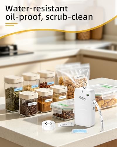 ORGSTA S001 Label Maker Machine with Tape, Portable Bluetooth Label Maker