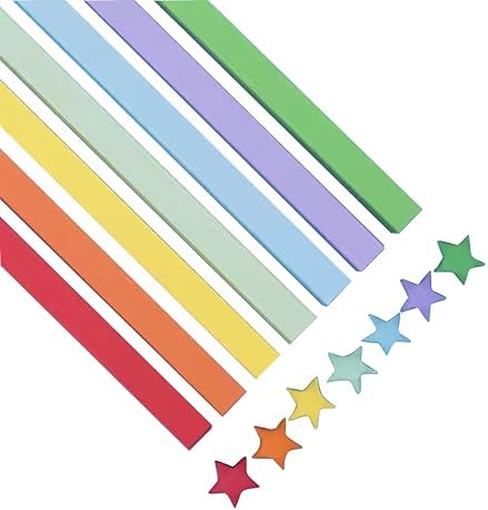 1350 sheets Origami Stars Papers Package DIY Paper - 7 Colors