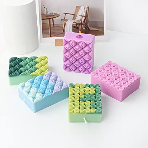 Playing Mold 2Pcs Flower Soap Silicone Mold for DIY Handmade Soap, Cake, Fondant, Chocolate, Plaster Clay, Ornament, Candle Making