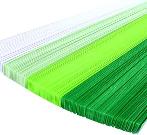 1080 Sheets Star Origami Paper Solid Gradient Color Star Paper Strip Colorful Handcraft Lucky Star Paper Double Sided Origami Stars Paper DIY Paper Arts Gradient Green