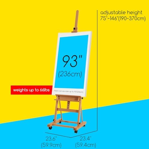 MEEDEN Adjustable H Frame Art Easel: Easel Stand for Painting and Display