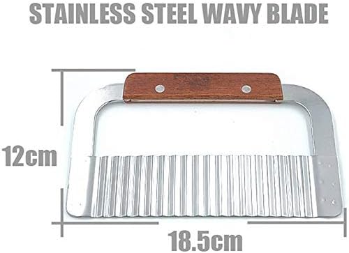 2PCS Stainless Steel Wavy and Straight Soap Mold Loaf Potato Vegetable Cutter Cutting Tool
