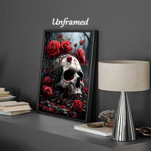 Gemozaic 4 Pack Gothic Diamond Art Kits for Adults, 12 x 16 Inch, Unframed