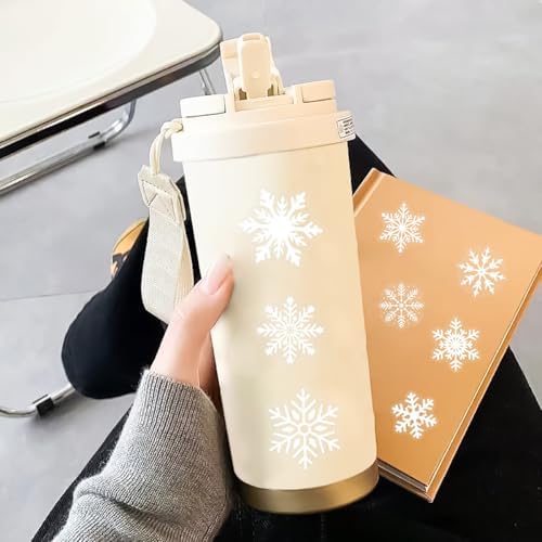 50 PCS Snowflake Stickers for Scrapbooking Journaling Junk Journal Scrapbook Supplies - Waterproof Transparent PET Aesthetic Decals for Resin Crafts Decorative Art Crafts (Snowflake)