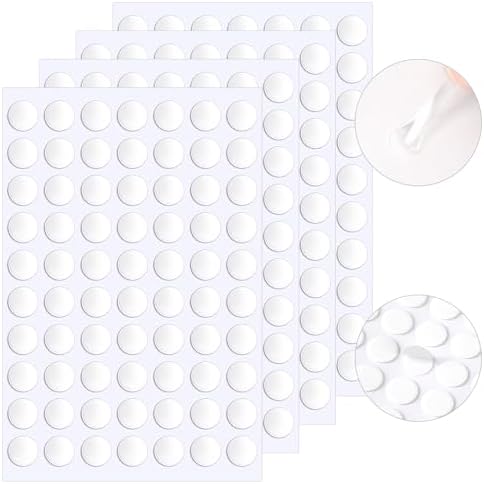 JANYUN 140 Pcs Double Sided Sticky Dots,15 mm Round Putty Clear Tape