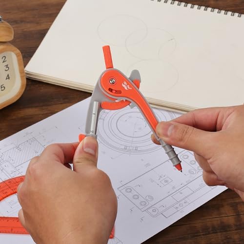 Mr. Pen- Geometry Compass and Protractor Set, 6 Inch Compass