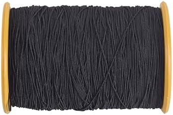 KONMAY 0.5mm Elastic Sewing Thread, 1100 Yards Black&White