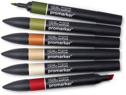 Winsor & Newton ProMarker Set, 6 Count, Landscape
