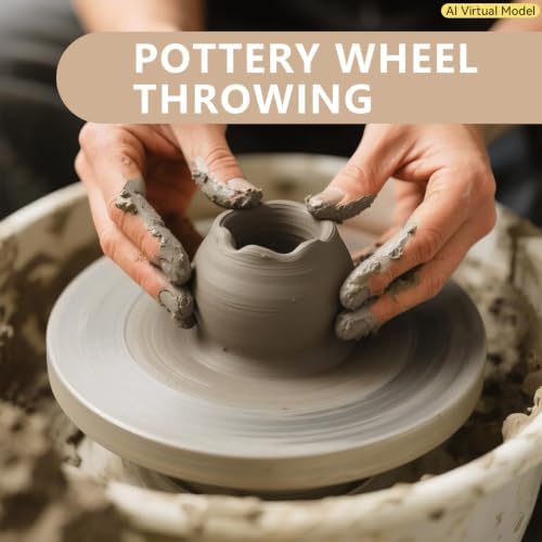VIBRATITE 10LB Air Dry Clay, Gray Modeling Clay for Pottery & Sculpting | Easy to Shape for Hand Building, Wheel Throwing, DIY Crafts, Classroom Art Projects, Ideal for Beginners & Artists