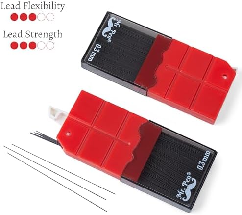 Mr. Pen- 0.3 mm Lead Refills for Mechanical Pencils, 800 pcs (200 per Tube)