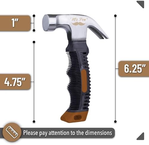 Mr. Pen- Claw Hammer, 8oz, Brown, Magnetic