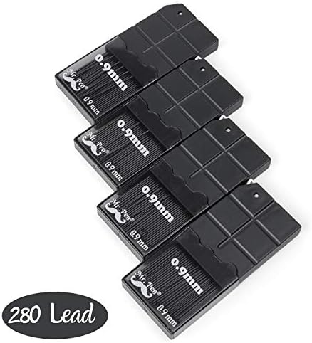 Mr. Pen- 0.9 mm Lead Refills for Mechanical Pencils, 280 pcs (70 per Tube)