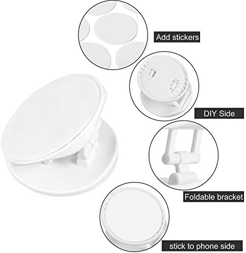 30 Pack Blank Phone Grip Holder, Expandable Phone Grip Stand,White