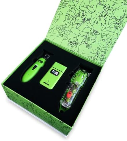 TPOB Slime 2 Barber Hair Clippers Trimmer Shaver Set for Men with Matte case and X Fade Blade (Gr)