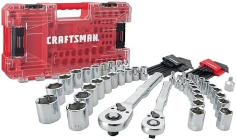 CRAFTSMAN Versastack Mechanics Tool Set, 1/4 and 3/8 Inch Drive, 71 Piece (CMMT45171)