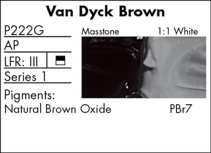 Grumbacher Pre-Tested Oil Paint, 37ml/1.25 Ounce, Van Dyck Brown (P222G)