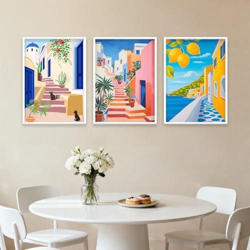 Amaieuin 6 Pack Paint by Numbers Kit for Adults Beginner,Canvas Paint by Numbers for Adults,Easy Adult Paint by Numbers for Home Decor Gift 12x8in