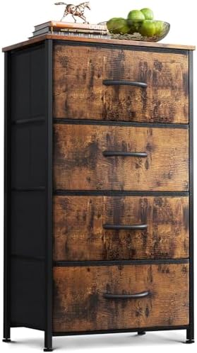 AODK Small Dresser for Bedroom with 4 Storage Drawers, Vintage