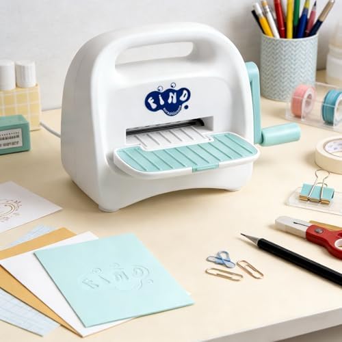 Portable Mini Die Cutting Machine,3 inch Opening,Manual Foldable Die Cut and Embossing Machine Including Accessories for Children,Starters Scrapbooking,Cardmaking,Paper Craft