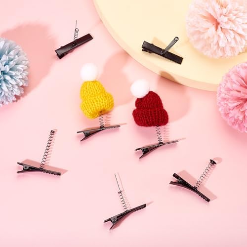 FASHEWELRY 30Pcs Iron Black Alligator Hair Clips with Spring 3 Sizes Metal Hair Bow Clips Single Prong Hair Clips for Hair Accessories Party Supplies Photo Props Gift