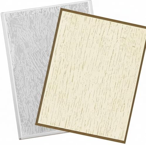 1 Pcs Geiseralie Embossing Folders for Card Making,Wood Grain Style