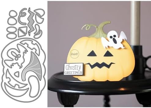 Patchwork Halloween Pumpkin Ghost Metal Cutting Dies for Card Making