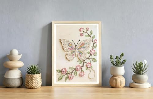Butterfly Pearl Diamond Painting Kits for Adults,5D Diamond Art Pearl Kits