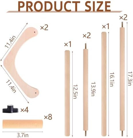 Adjustable Embroidery Table Stand, Wooden Cross Stitch Hoop Holder