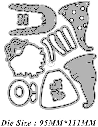 Patchwork Dwarf Characters Metal Cutting Dies for Card Making