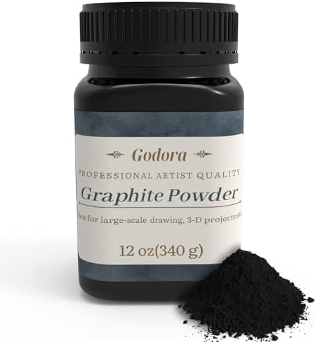 Artist Graphite Powder for Drawing and Shading, 12 Oz