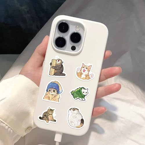 500Pcs Cat Stickers Waterproof Vinyl Decals for Water Bottles